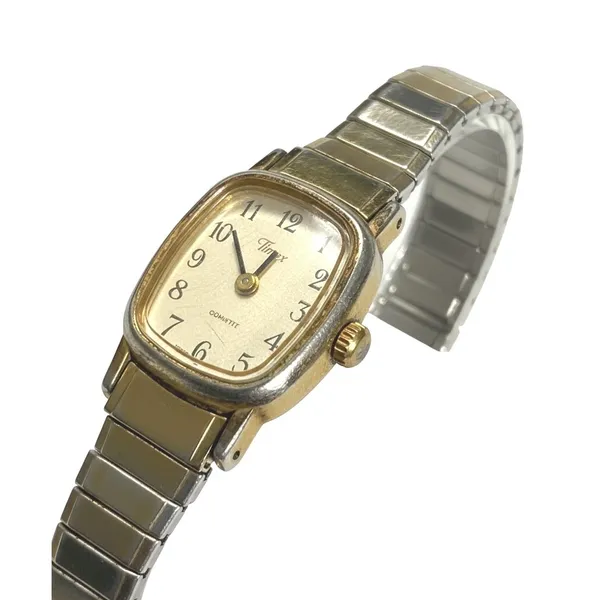 Vintage Timex‎ Quartz Women's Gold Tone Analog Watch Expansion Band - Image 5