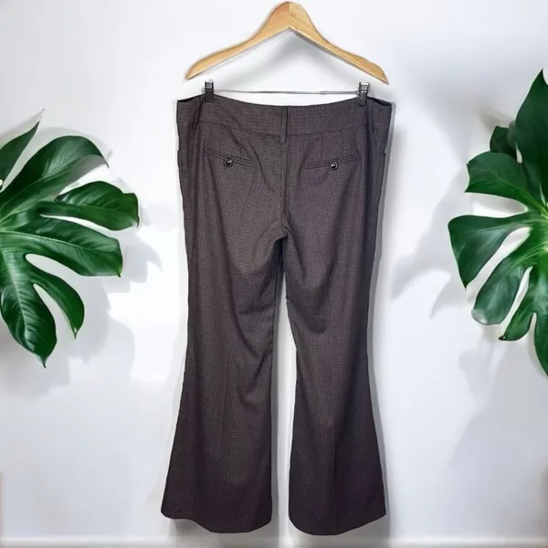 Maria Bianca Nero 🆕 Mariagrazia Panizzi Plaid Wide Leg Flare Pants Made in Italy - Image 6