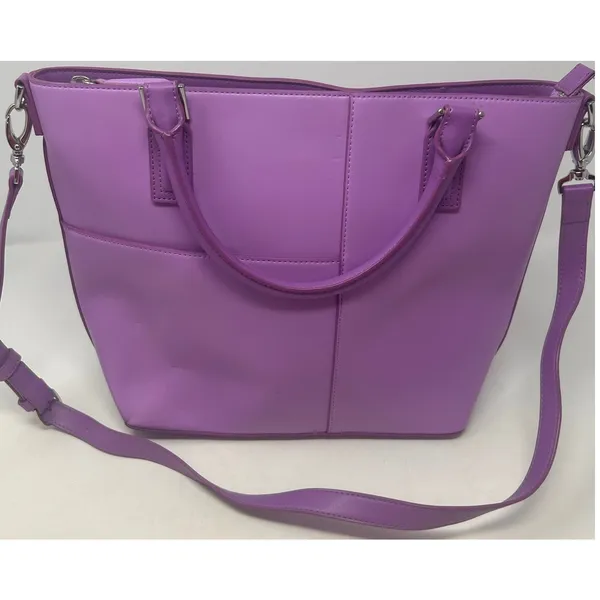 Vera Bradley‎ Women's Lilac Composition Satchel Adjustable Straps - Image 3