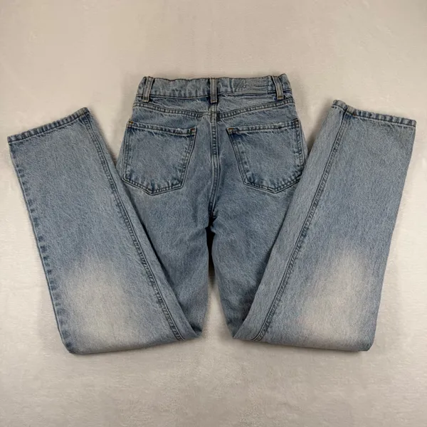 Revice Denim Ex-Boyfriend Light Wash High Rise Straight Leg‎ Jeans Blue Size 23 - Image 2
