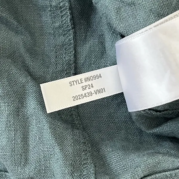 Madewell Womens Flap-Pocket Button Up Linen Shirt S Distant Mineral Quiet Luxury - Image 7
