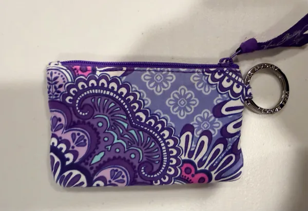 Vera Bradley | Lilac Tapestry, zip ID case.  - Image 6