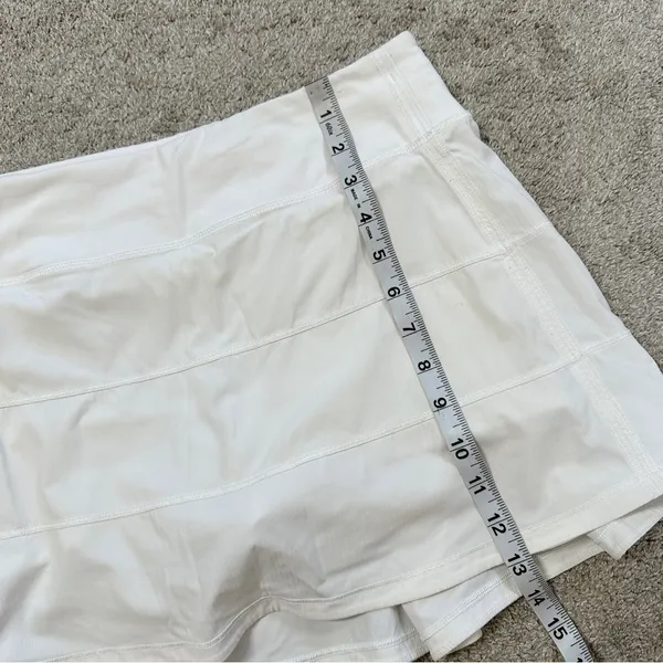 Lululemon Women’s Pace Rival Skirt Skort 4-way Stretch 15" Golf Run in White 6 - Image 13