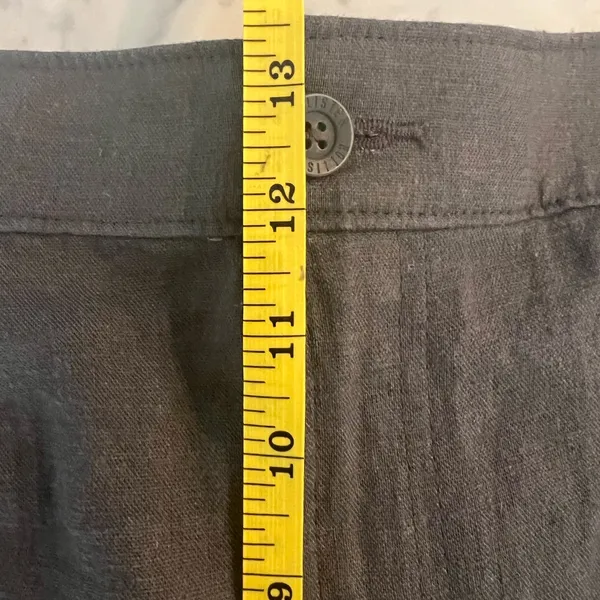New Hollister Women’s Linen Blend Ultra High Rise Grey Cargo Pants Size XL - Image 5