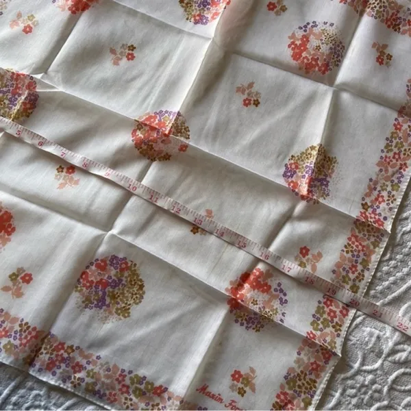 Vintage Floral Scarf Hair Bandana Made In Japan‎ - Image 5
