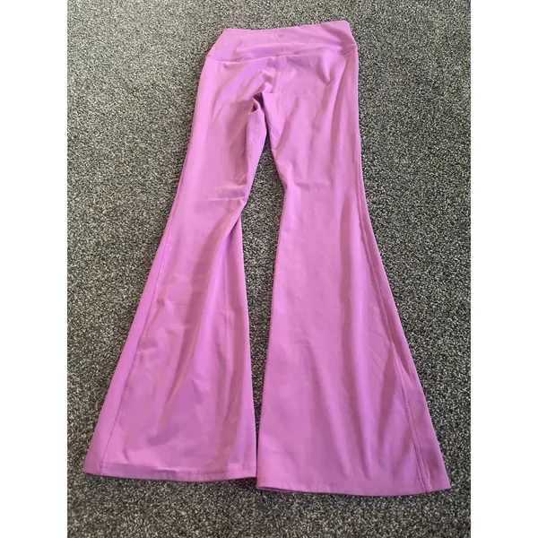 All in Motion pink high-rise bell bottom flare leggings yoga pants M - Image 9