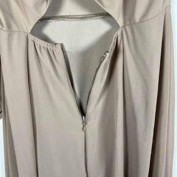Show Me Your Mumu Tan‎ Lauren Tie Maxi Dress Women's Size Small Wedding Formal - Image 9