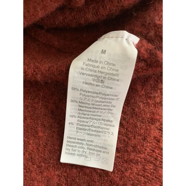 Madewell Walker Cardigan Medium Cozy‎ Soft Long Sleeve Open Wool Alpaca Sweater - Image 5