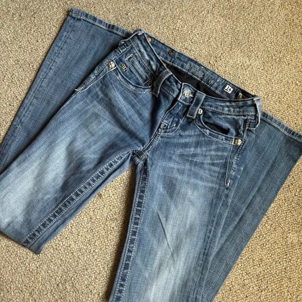 Miss Me Bootcut Blue Jeans Size 14 - Image 3