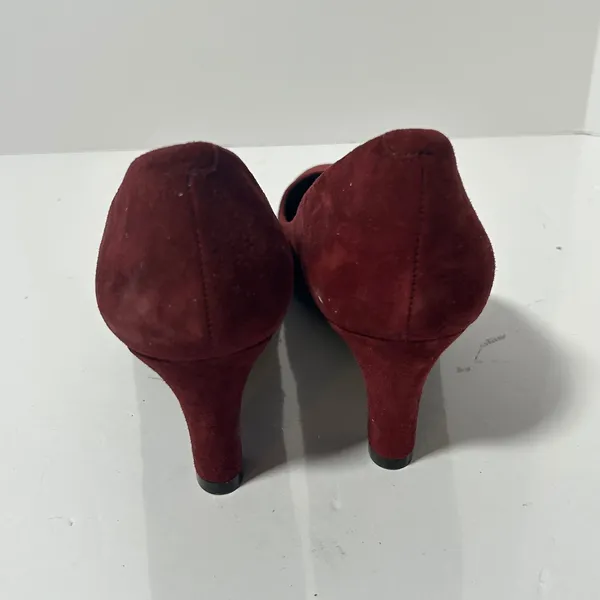 Easy Spirit Esquota Burgundy Suede Kitten Heel Round Toe Pumps Womens 8.5 M‎ - Image 12