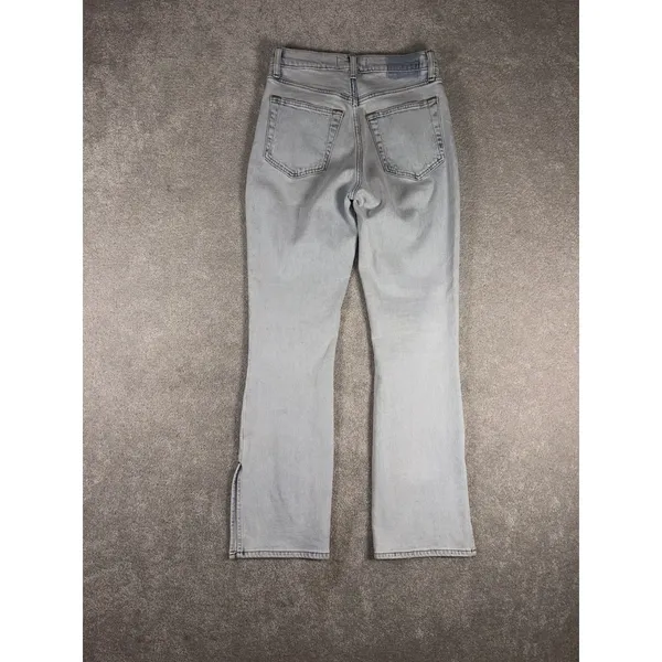 Abercrombie Fitch The Slim Straight Ultra High Rise Light Wash Denim Jeans 27/4s - Image 6