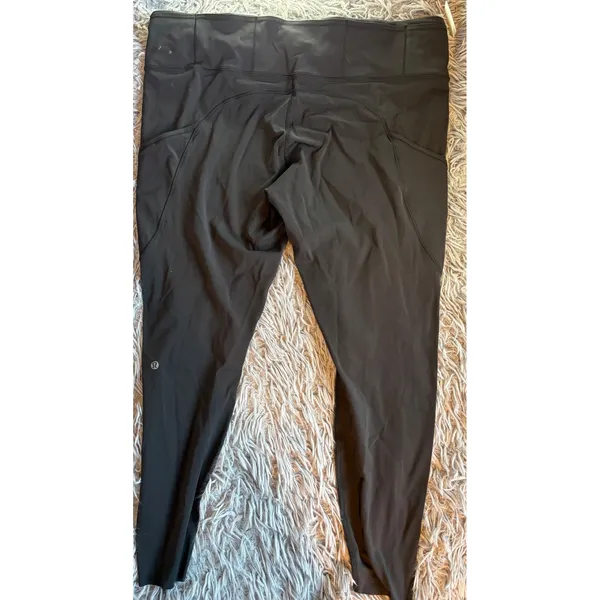 Lululemon Fast and Free High-Rise Tight 25 Nulux Black Leggings Pockets Size 14 - Image 7