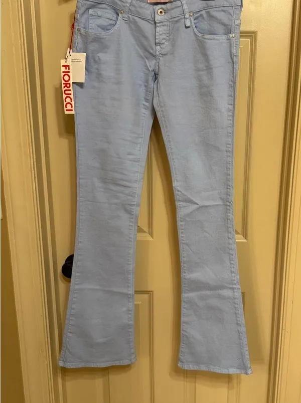 Fiorucci Light Blue Skinny Jeans Washed Denim - Image 2