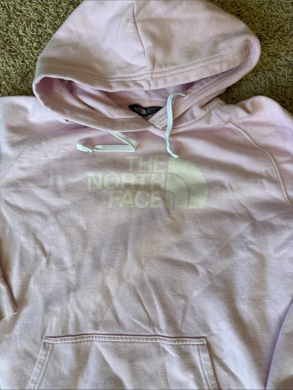 The North Face Women’s Hoodie Size XL in Light Pink - Image 3