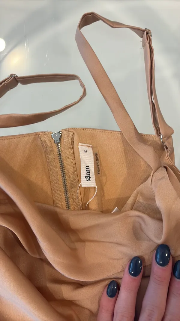 These Three Boutique Taupe Corset Top - Image 4