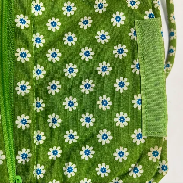 Vera Bradley Floral Green/Blue Crossbody Bag 7” X 5” PREOWNED - Image 5