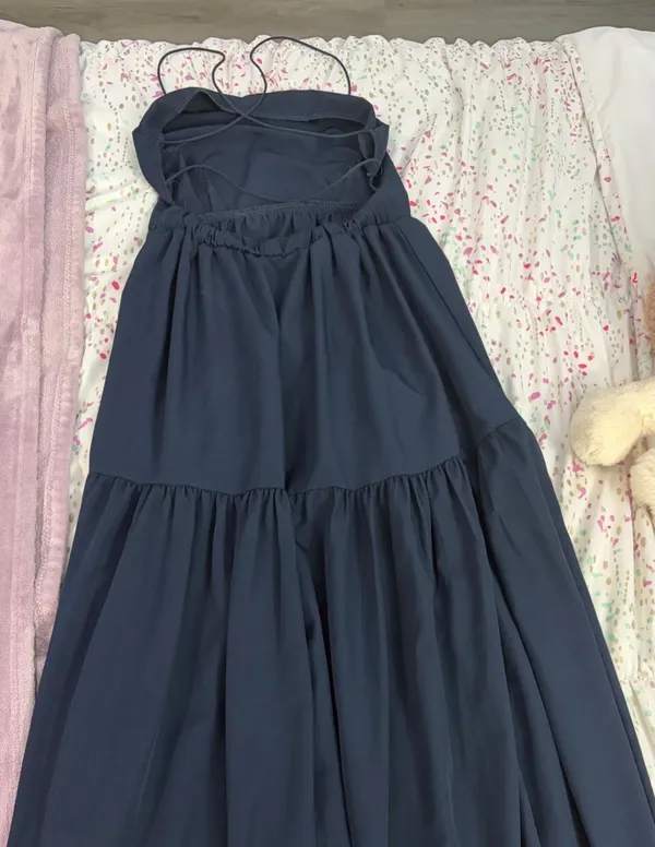 Navy maxi dress Blue - Image 2