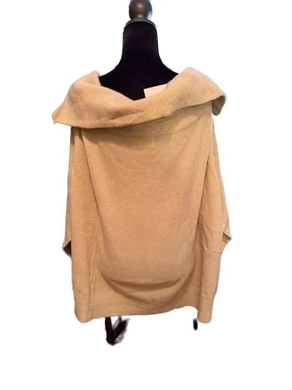 Brave Soul London Beige Off-The-Shoulder Knit Sweater Size 26 - Image 3
