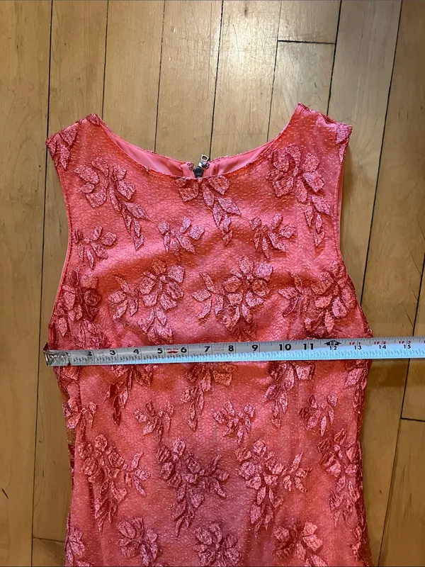 Alice and Olivia Orange Lace Mini Shift Dress Size 2 - Image 9