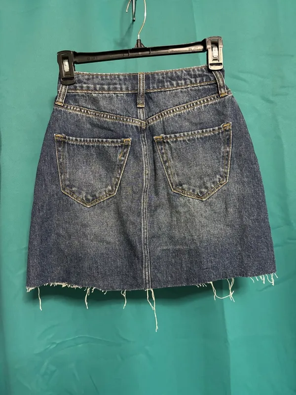 Hollister Denim Blue Jeans Skirt - Classic Washed Blue - Image 2