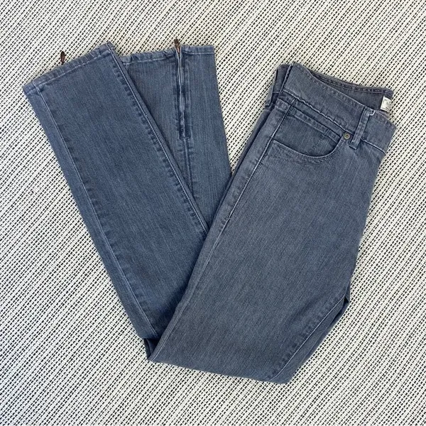 Old Navy High Rise Back‎ Ankle Zip Skinny Jeans Gray 4 - Image 2
