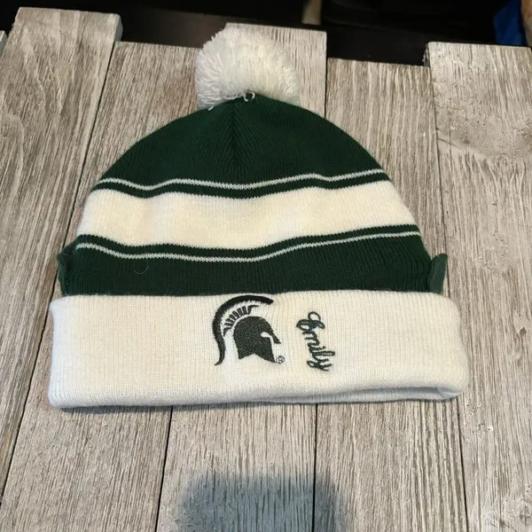 Zoozatz Michigan State Spartans Sparty Winter Hat Cap Toboggan One Size "Emily" - Image 2