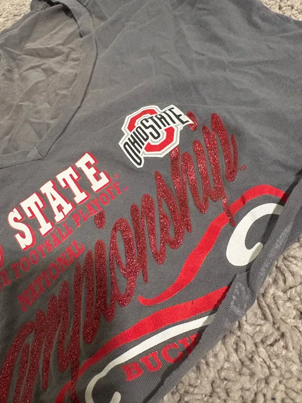 Ohio State crop top Gray Size M - Image 3