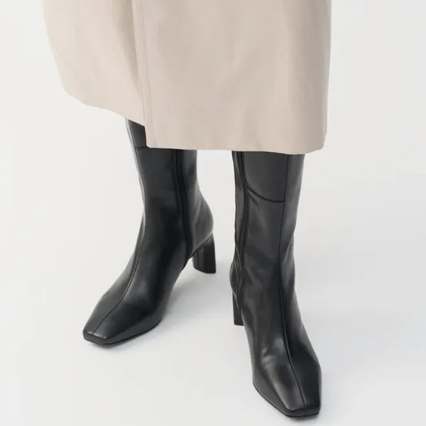 Vagabond Vendela Black Leather Tall Boots - Image 8