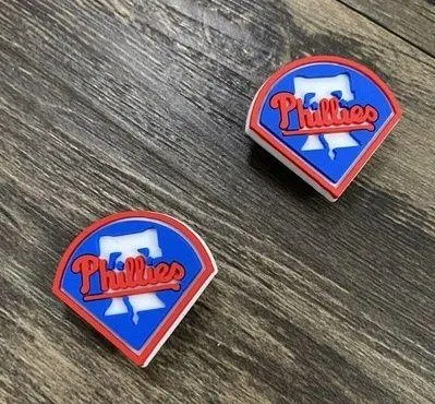 Philadelphia Phillies Baseball Team Charm For Crocs Shoe Charms - 2 Pieces - Image 2