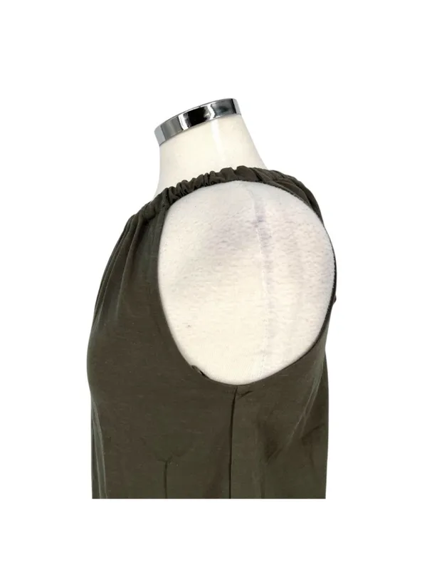 Anthem The Bianca Boho Top Linen Halter Style Tie Back Sage Green Size XS NWT - Image 3