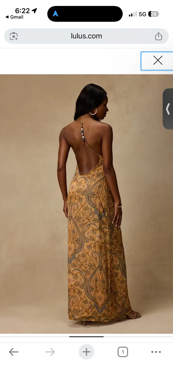 Lulus Abra Yellow Multi Boho Print Beaded Maxi Dress - Image 3