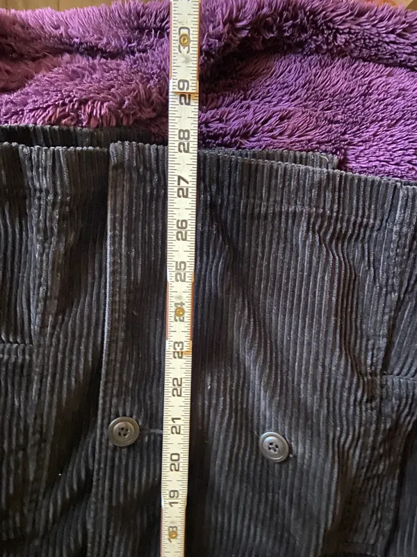 Rubbish Y2k corduroy black double breasted pea coat XS - Image 5