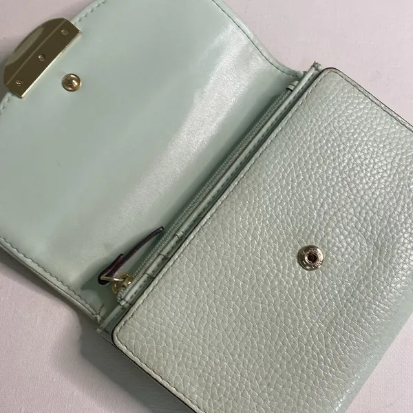 Kate Spade seaform green leather wallet - Image 3