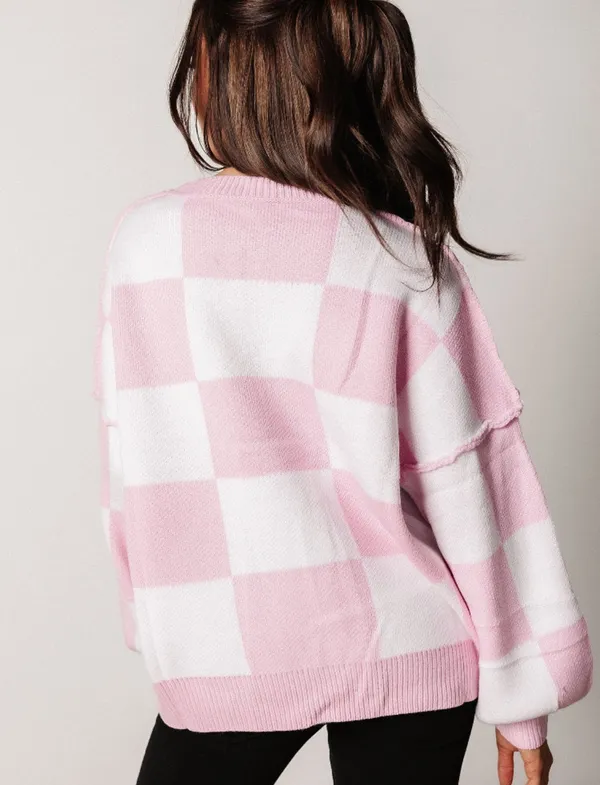 Kimmy Checkered Sweater - Image 2