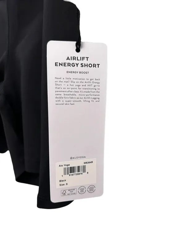 Alo 5" AIRLIFT ENERGY SHORT Black - Image 7