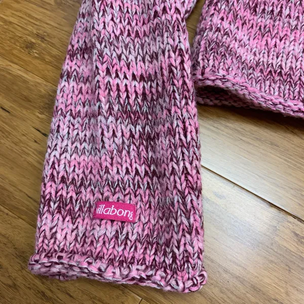 Billabong‎ Knit Sweater Womens Size Large Pink Purple Mock Neck Wool Blend Y2K - Image 4