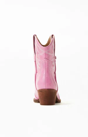 Sam Edelman Pink Cowboy Boots - Image 2