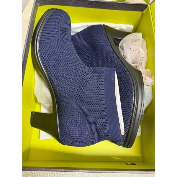 Bernie Mev Women Doll Block Heel Sock Ankle Booties Size 9.5-10 - Image 2