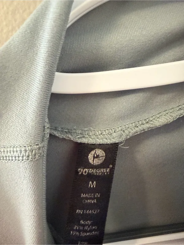 90 Degree By Reflex gray activewear athleisure zip up jacket M - Image 3