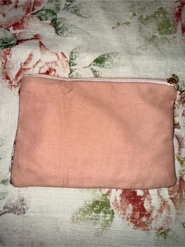 Beaded 'Long Live Cowgirls' Zip Card Pouch - Pink - Image 2