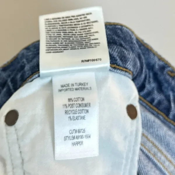 AGOLDE Harper Relaxed Straight Leg Jeans in Wash Forum Size US 31 - Image 10