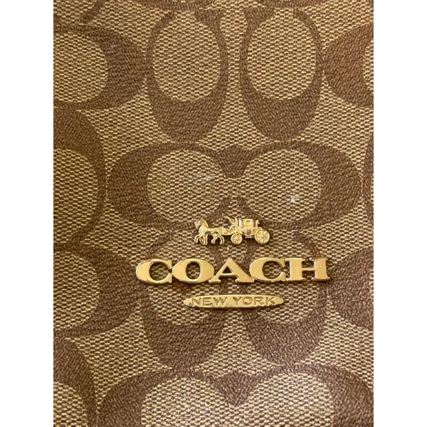 Coach Ellie File Bag Signature Canvas Crossbody Brown Black F29210 - Image 3