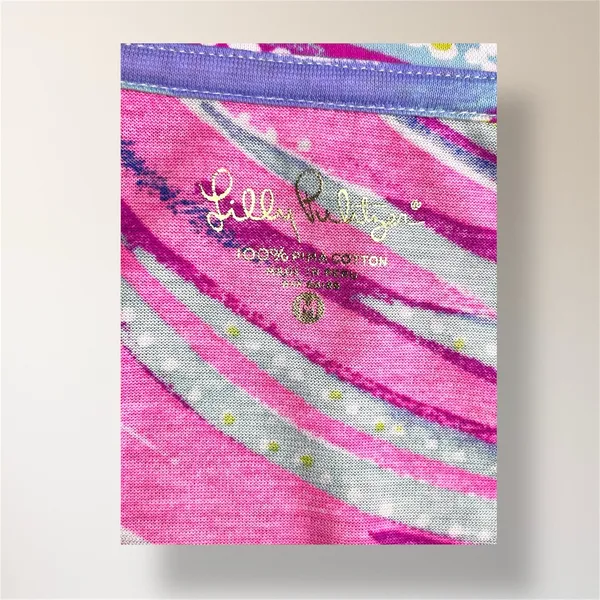 Lilly Pulitzer Sorella Oh My Guava Pink Pima Cotton Long Sleeve Top M‎ - Image 5