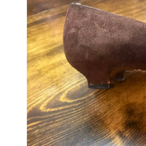 Salvatore Ferragamo Brown Suede Kitten Heels Size‎ 9 - Image 8