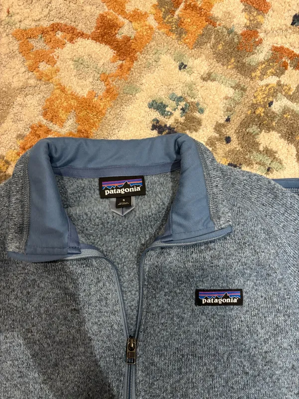 Blue Patagonia Fleece Quarter-Zip Pullover - Image 2
