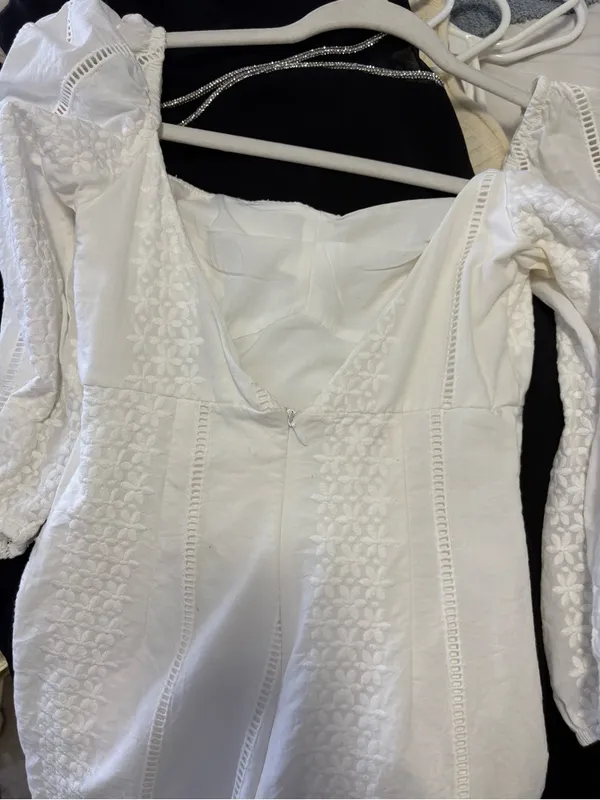 Hello Molly White Embroidered Dress - Image 2