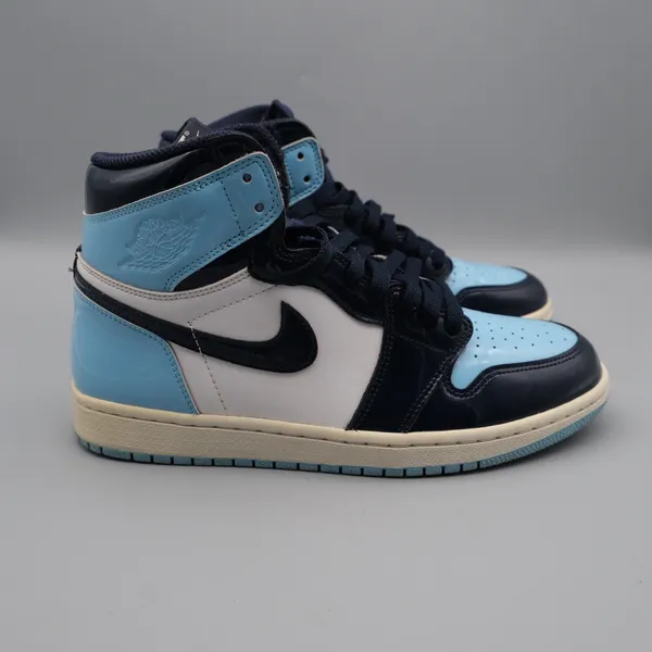 Nike Air Jordan 1 Retro High OG Blue Chill Patent Leather Womens 9 CD0461-401 - Image 11