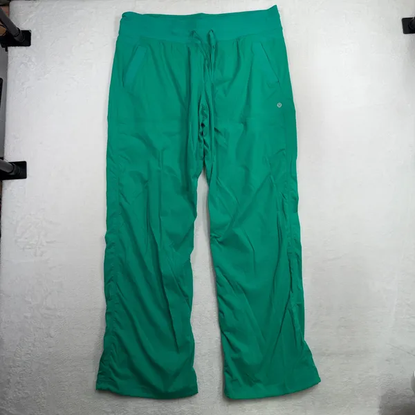 Lululemon 14 Dance Studio Mid Rise Pant Full Length Kelly Green Stretch Athletic - Image 3