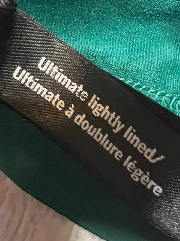 VS PINK Active Green & Black Ultimate Strappy Back Sports Bra Size Small - Image 10