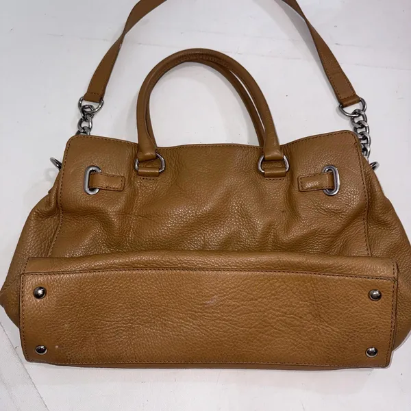 MICHAEL‎ KORS HAMILTON HOBO SHOULDER SATCHEL TOTE BAG Brown LEATHER - Image 12